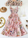 1930s Floral V-Neck Bohemian Bow-Front Slip Dress, vintage dress, retro fashion, floral print - perfect for women who love vintage and retro fashion