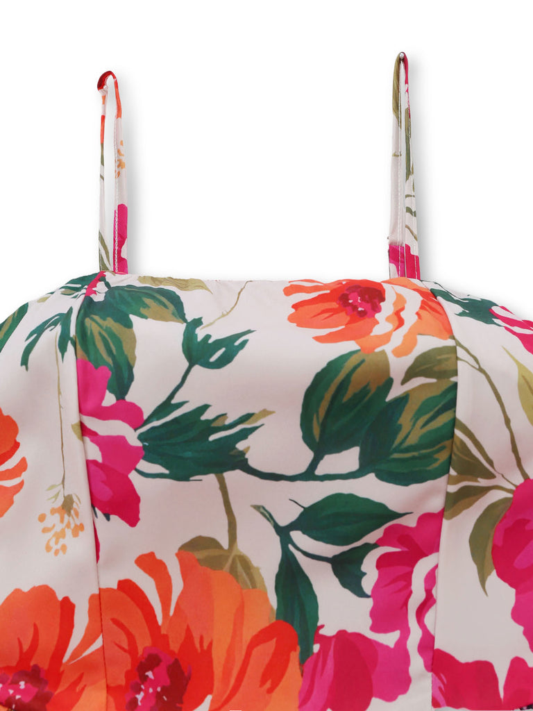 Elegant Pat 1940s Vintage Floral Dress 3