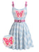 [Pre-Sale] Light Blue 1950s Vintage Retro Dress 2