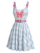 [Pre-Sale] Light Blue 1950s Vintage Retro Dress 4
