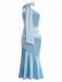 [Pre-Sale] Blue 1930s Vintage Retro Dress 4