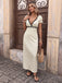 Apricot 1930s Polka Dot Lace V-Neck Dress 3