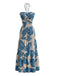 Elegant 1930s Vintage Floral Halter Dress 2