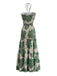 Elegant 1930s Vintage Floral Halter Dress 7