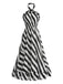 1950s Striped Halter Vintage Dress