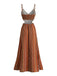 1970s Boho Style Spaghetti Strap Maxi Dress, vintage dress, retro fashion - perfect for women who love vintage and retro fashion