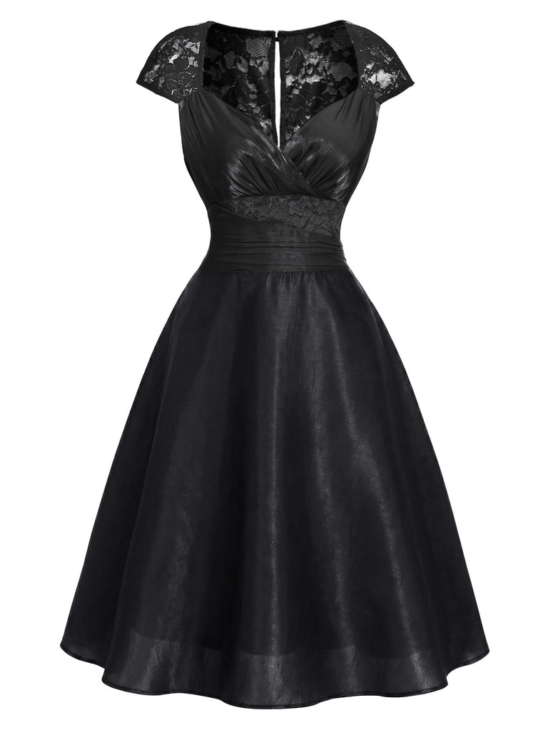 [Pre-Sale] Black 1950s Vintage Retro Dress 3
