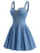 [Pre-Sale] Elegant Dark Blue 1980s Vintage Dress 4
