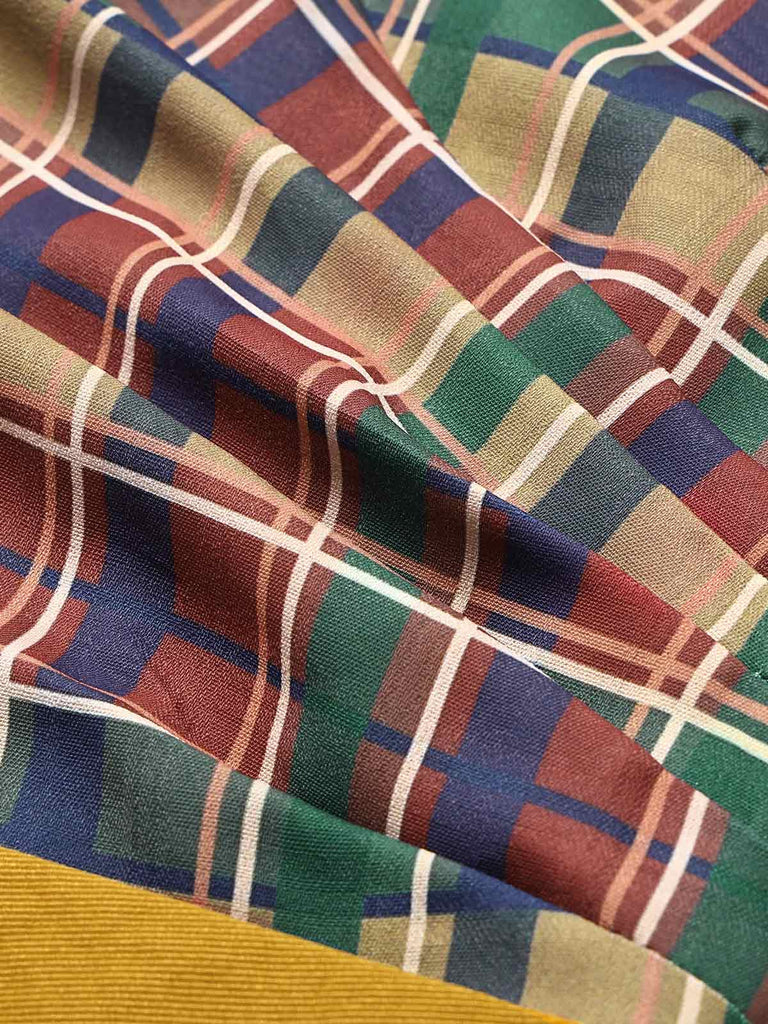 [Pre-Sale] 1960s Plaid Halter V Neck Dress 6