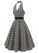 [Pre-Sale] Bbww 1950s Plaid Floral V Neck Dress 4