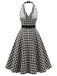 [Pre-Sale] Bbww 1950s Plaid Floral V Neck Dress 5
