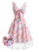 [Pre-Sale] 1960s Print Lace Bow Dress