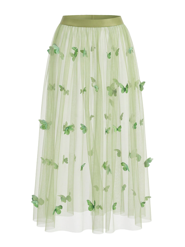 [Pre-Sale] 1950s Bow Mesh Vintage Classic Dress 8