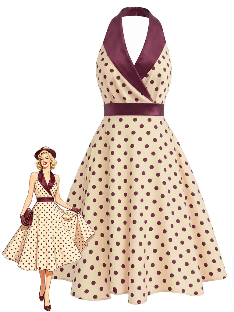 [Pre-Sale] Apricot 1950s Vintage Classic Dress 2
