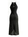 1960s Crochet Halter Cutout Dress, vintage dress, retro fashion - perfect for women who love vintage and retro fashion