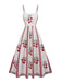 Apricot 1950s Spaghetti Strap Dress 2