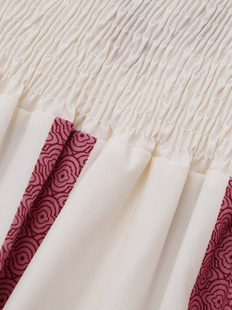 Apricot 1950s Spaghetti Strap Dress 5