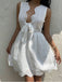 White 1970s V Neck Vintage Top 5