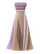 [Pre-Sale] Lavender 1970s Pleated Strapless Maxi Dress
