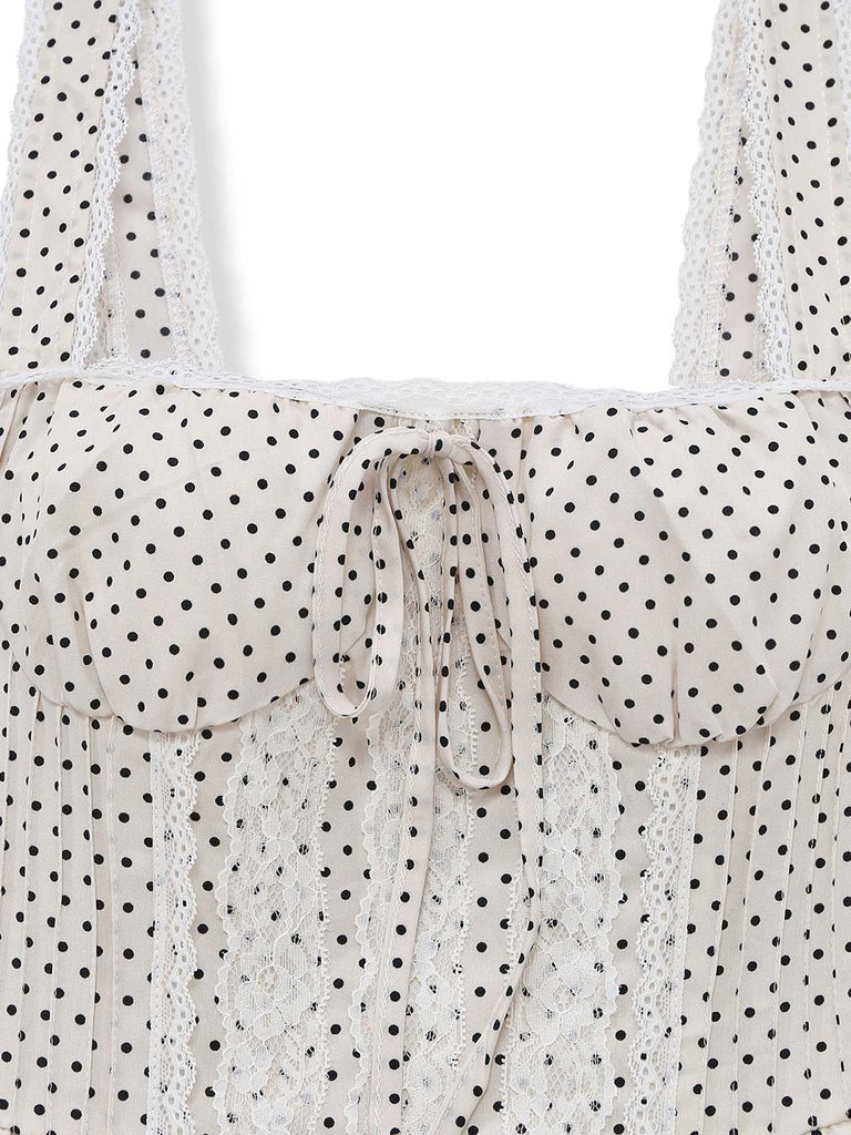 Beige 1970s Vintage Retro Dress 3