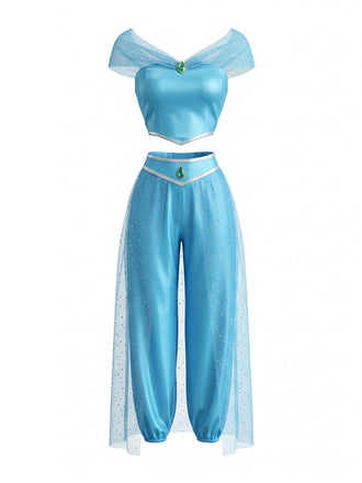 1980s Gem Mesh Princess Cosplay Costume Set