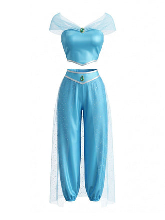 1980s Gem Mesh Princess Cosplay Costume Set