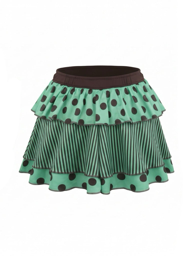 1980s Polka Dot Vintage Skirt 4