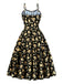 1940s Floral Spaghetti Strap Dress 2