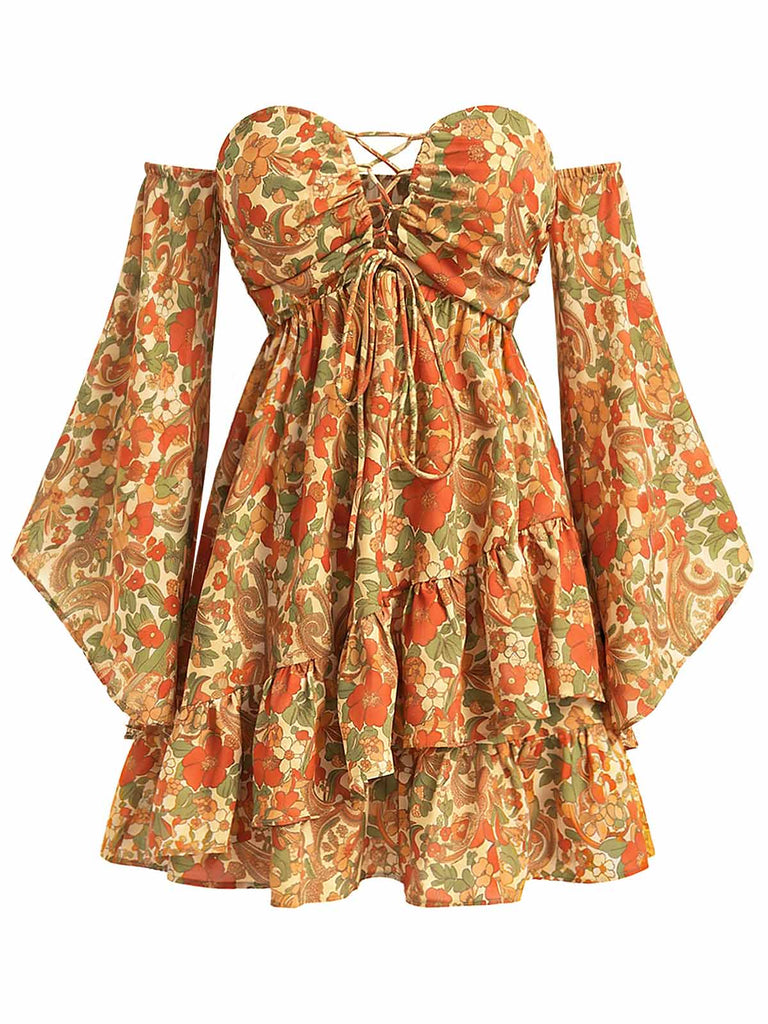 [Pre-Sale] Dark Yellow 1970s Vintage Retro Dress 4