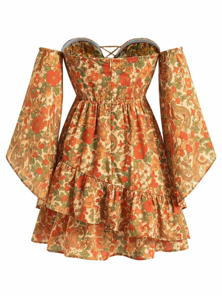 [Pre-Sale] Dark Yellow 1970s Vintage Retro Dress 6