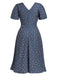 [Pre-Sale] Dark Blue 1940s Vintage Retro Dress 5