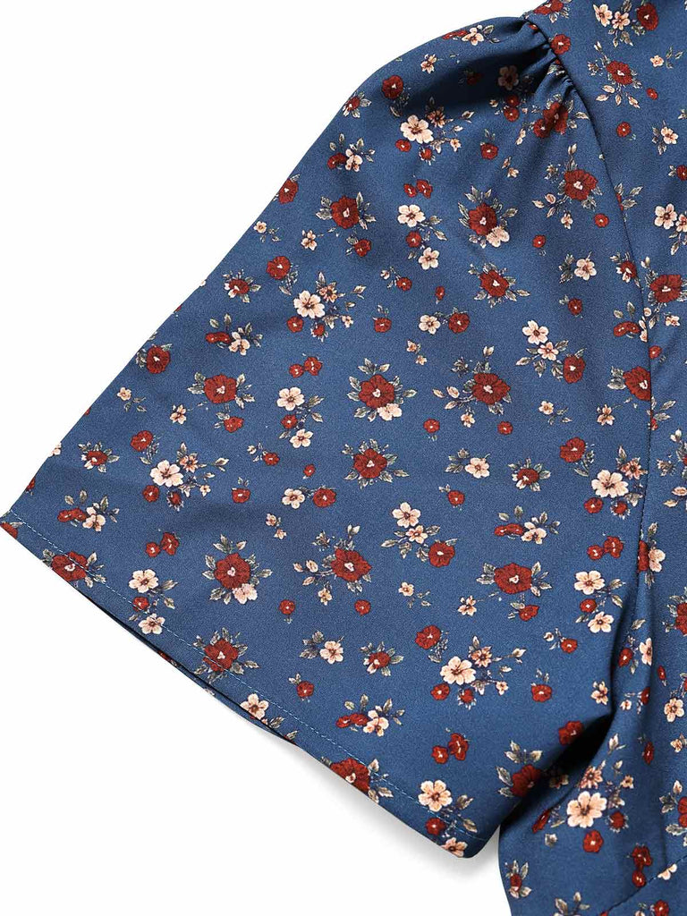 [Pre-Sale] Dark Blue 1940s Vintage Retro Dress 7