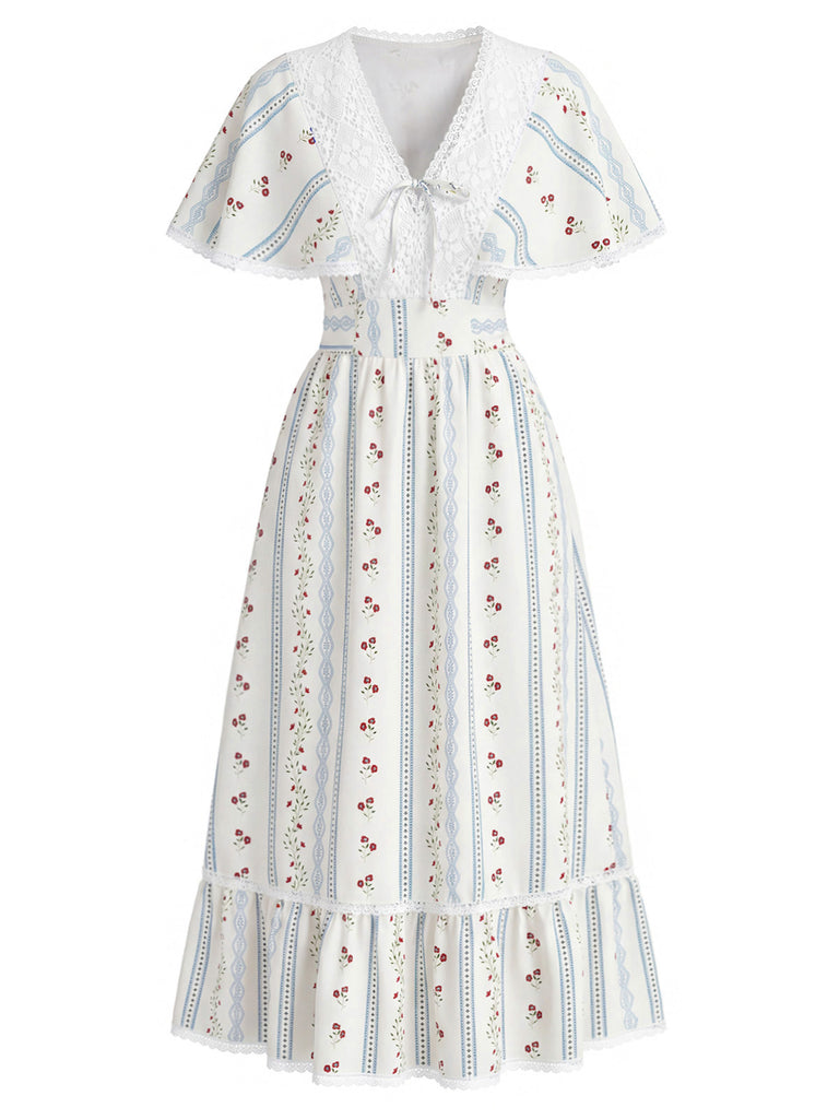 [Pre-Sale] Beige 1940s Vintage Retro Dress 3