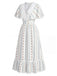 [Pre-Sale] Beige 1940s Vintage Retro Dress 4