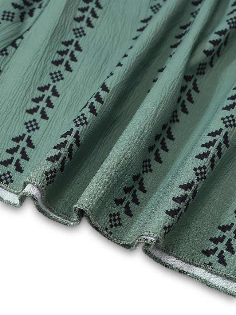 Green 1940s Vintage Retro Pants 3