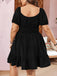 Pink 1950s Puff Sleeve Swing Dress 3
