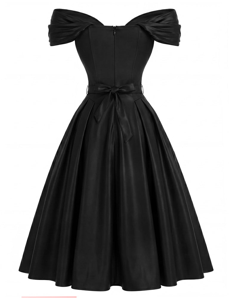 [Pre-Sale] Black 1950s Vintage Classic Dress 4