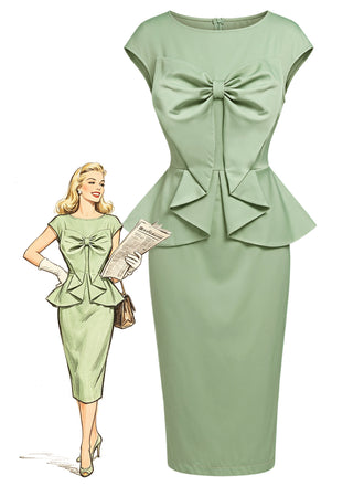 [Pre-Sale] Champagne 1940s Vintage Retro Dress