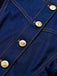 [Pre-Sale] Blue And Gray 1970s Vintage Retro Jumpsuit 7
