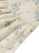 [Pre-Sale] Light Blue 1950s Polka Dot Floral Ruffle Dress 6