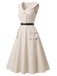 [Pre-Sale] Beige 1960s Vintage Classic Dress 4