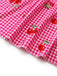 Peach Pink 1930s Plaid Bow Top 7
