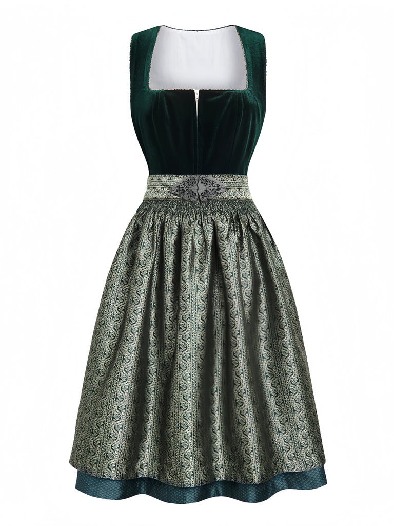 Green 1950s Vintage Retro Dress 2
