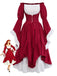 Red 1930s Vintage Classic Dress