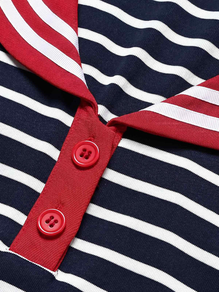 [Pre-Sale] Rblw 1950s Striped Patchwork Two Piece Set 8