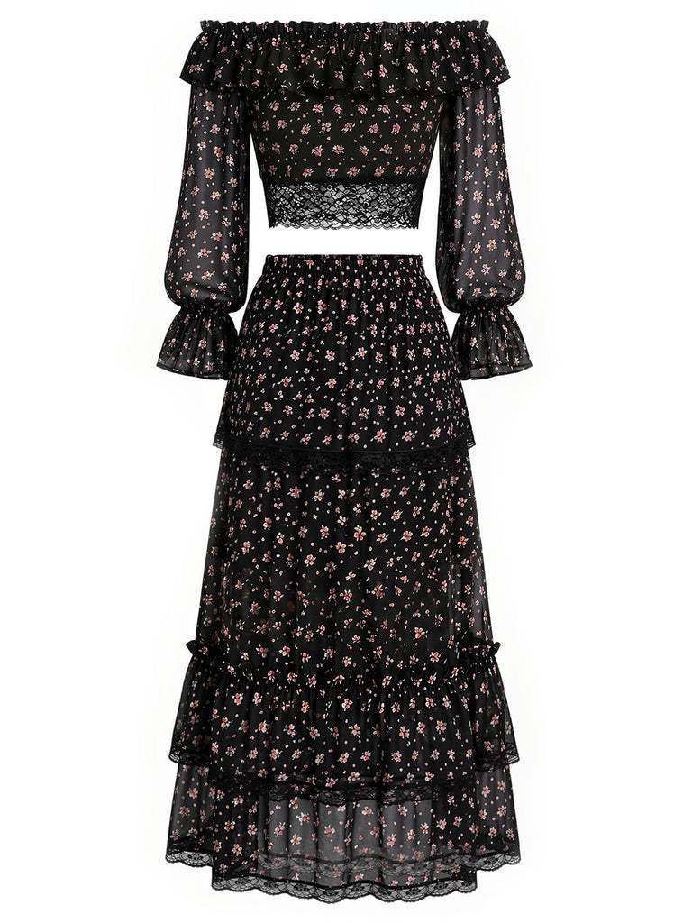 [Pre-Sale] Black 1950s Vintage Retro Top 4