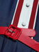 [Pre-Sale] Red Blue White 1940s Ruffle Patchwork Dress 8