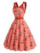 [Pre-Sale] Flame Scarlet 1950s Vintage Dress 4