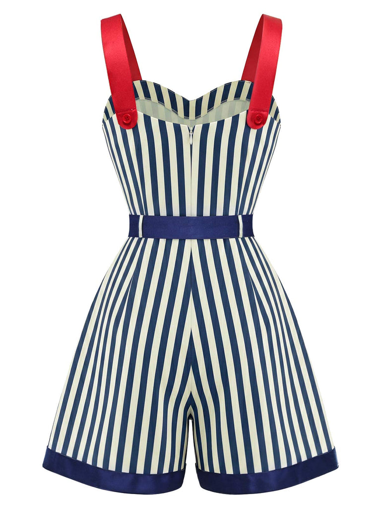 [Pre-Sale] 1950s Striped Vintage Classic Romper 5