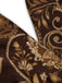 [Pre-Sale] Dark Brown 1970s Floral V Neck Belted Jumpsuit 7